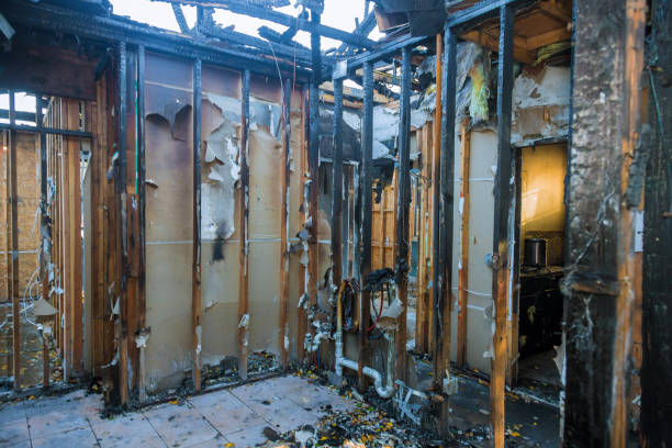 Professional Fire Damage Removal technician working in Aberdeen, MS